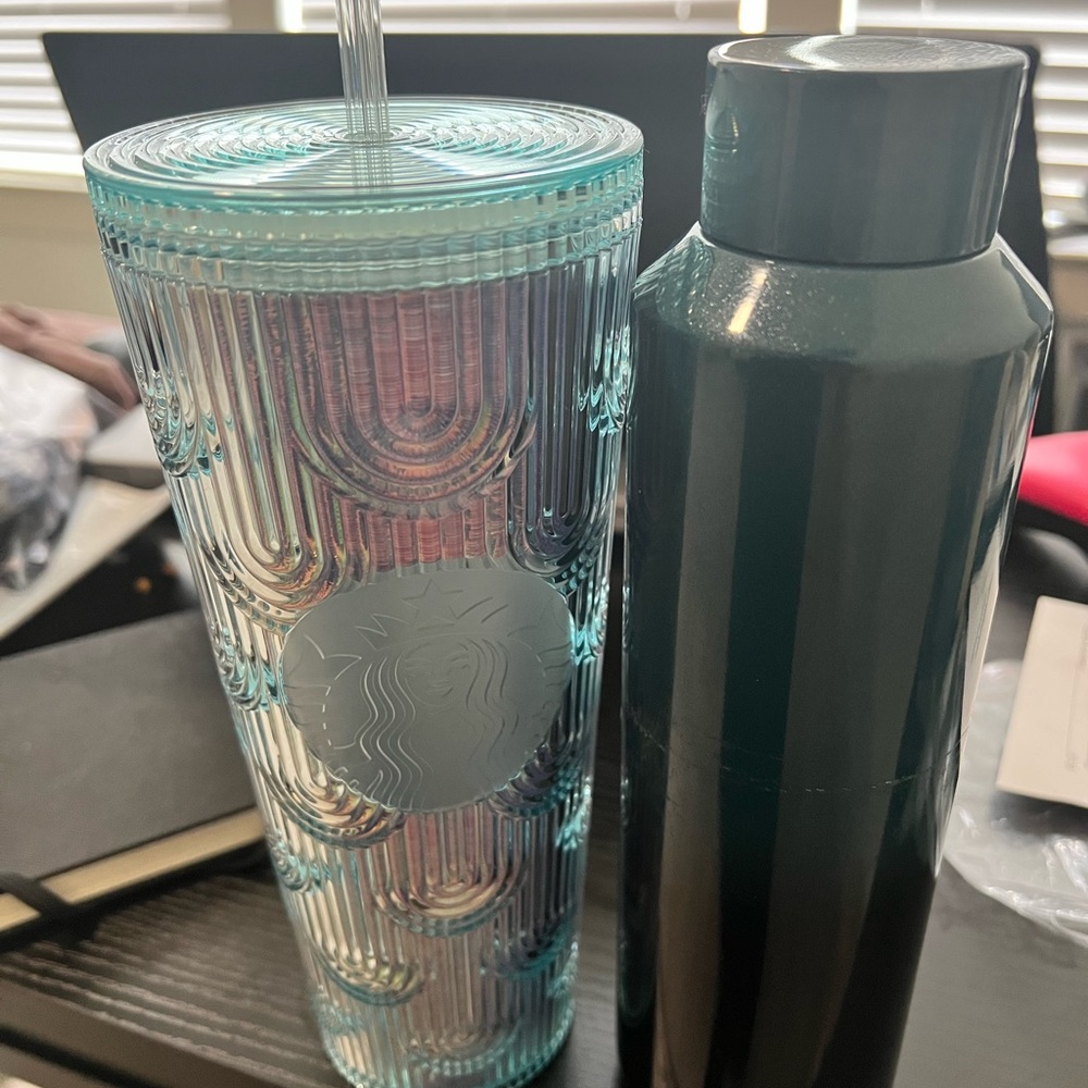 2 Starbucks Cups Mermaid Tumblr and Duel Ombré